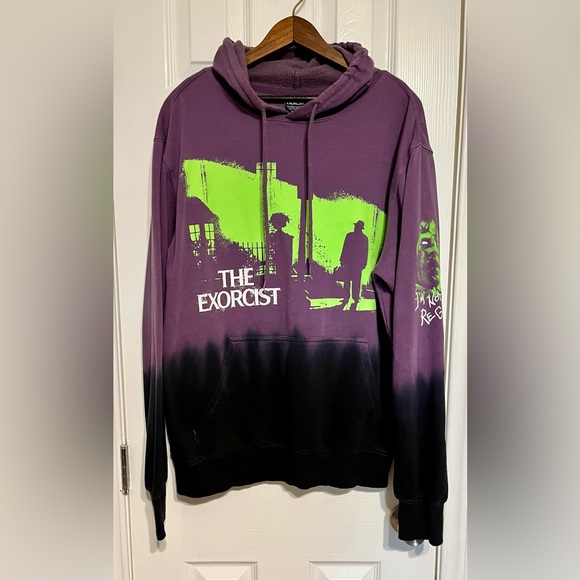 The Exorcist Other - The Exorcist Purple and Green Pullover Hoodie